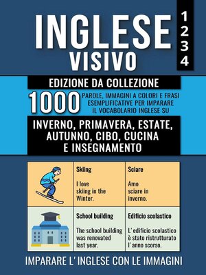 cover image of Inglese Visivo 1+2+3+4--Edizione da Collezione--1000 Immagini, 1000 Parole e 1000 Frasi di Esempio Bilingue per Imparare il Vocabolario Inglese